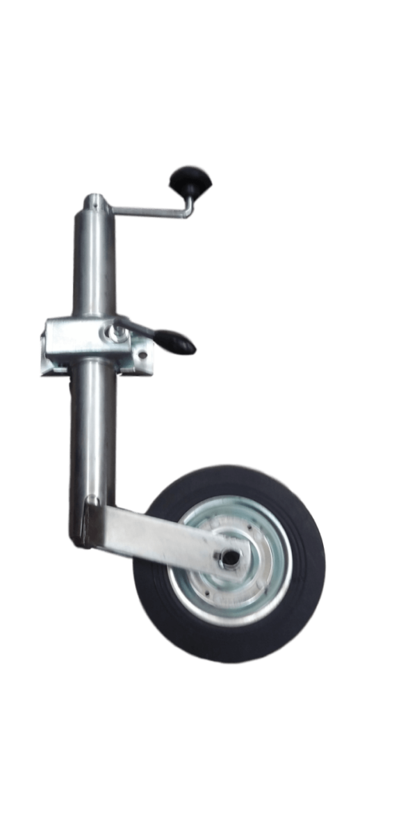 Adjustable jack on wheel