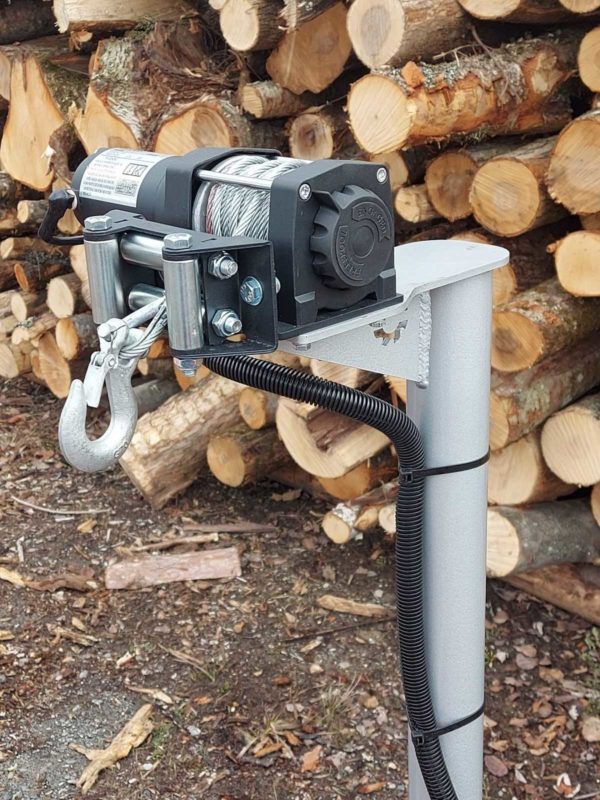 Manual logs turner with Electric winch - Image 5