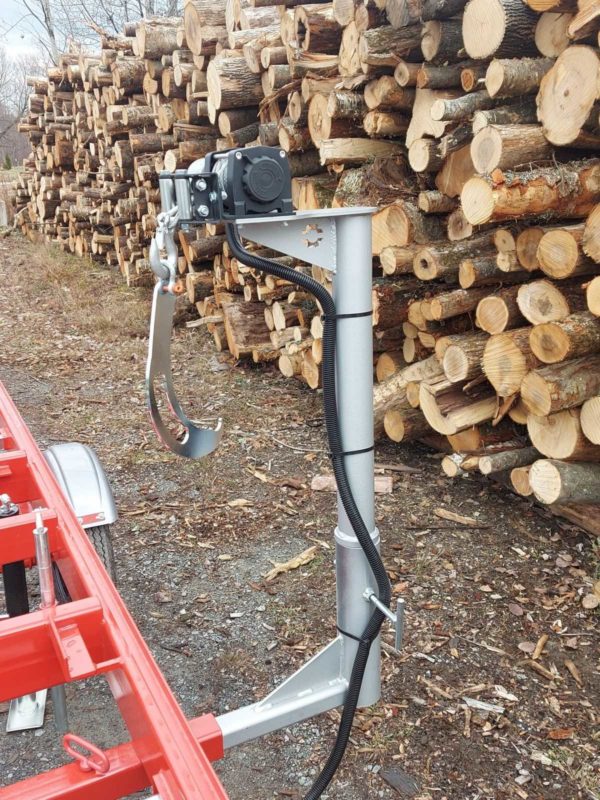 Manual logs turner with Electric winch - Image 4